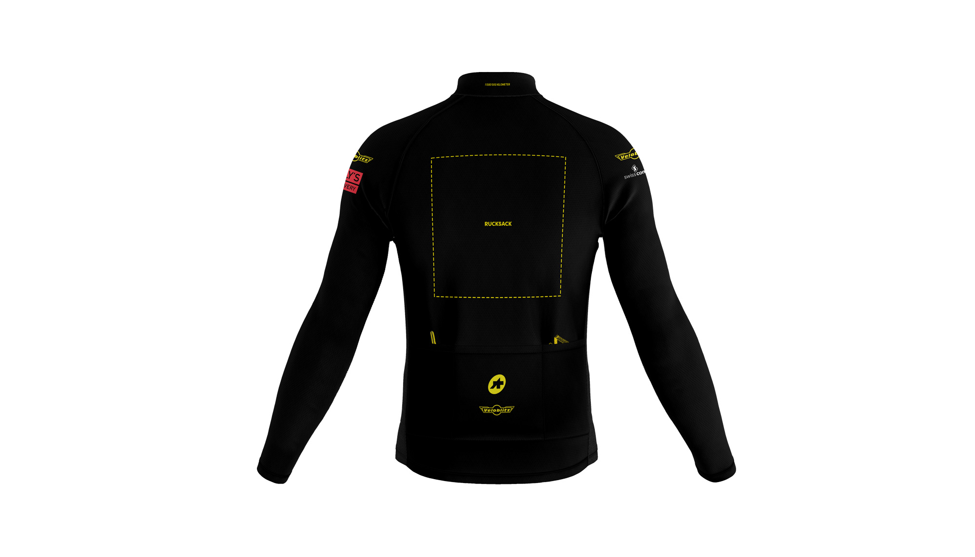 Veloblitz trikot mock-up back